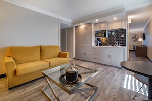 Suite, 2 Queen Beds, Non Smoking, Refrigerator | Living area