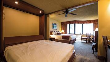 In-room safe, iron/ironing board, free cribs/infant beds, free WiFi