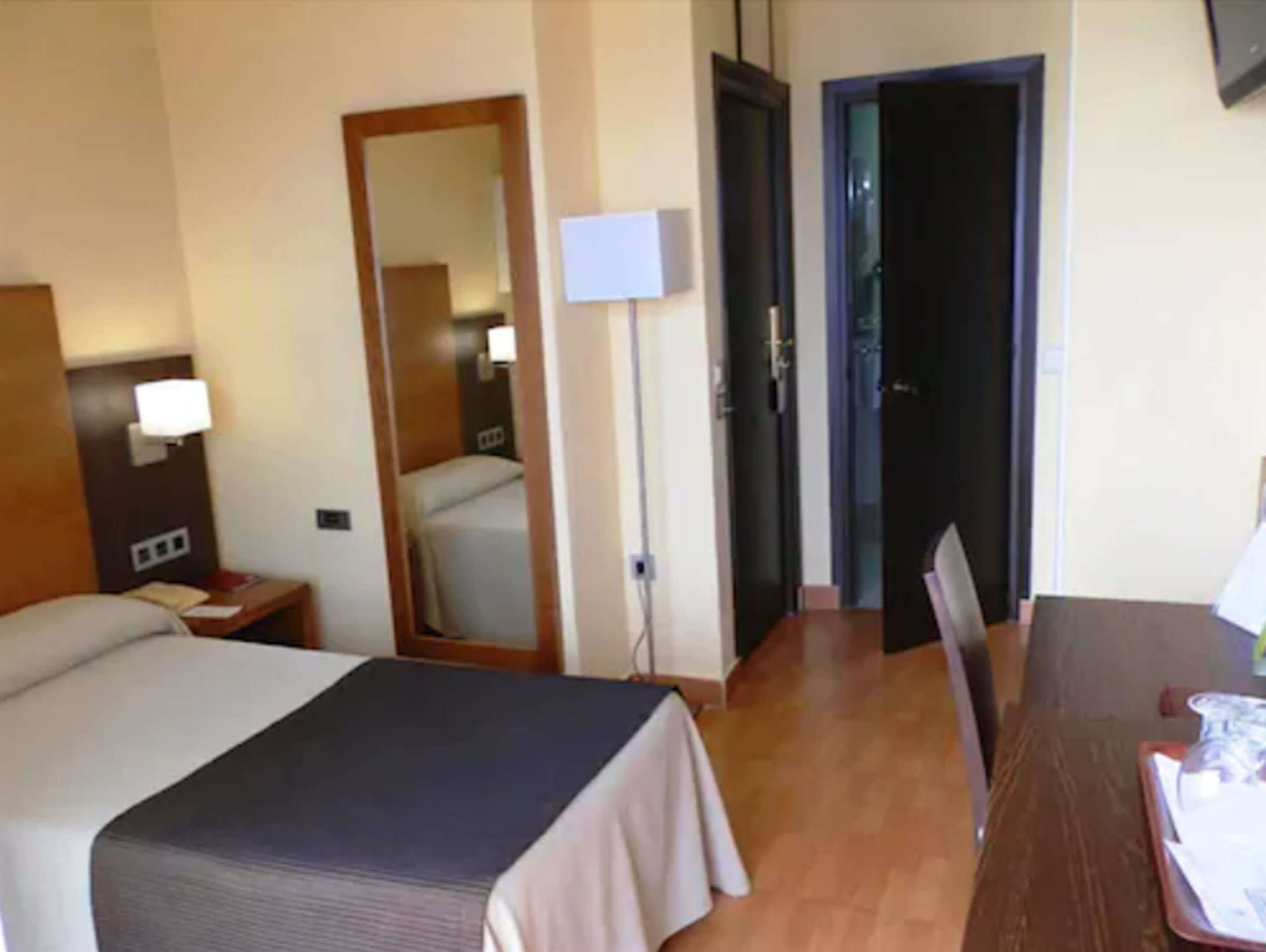 free toiletries, hair dryer, towels