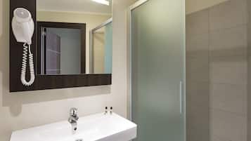 Free toiletries, hair dryer, towels