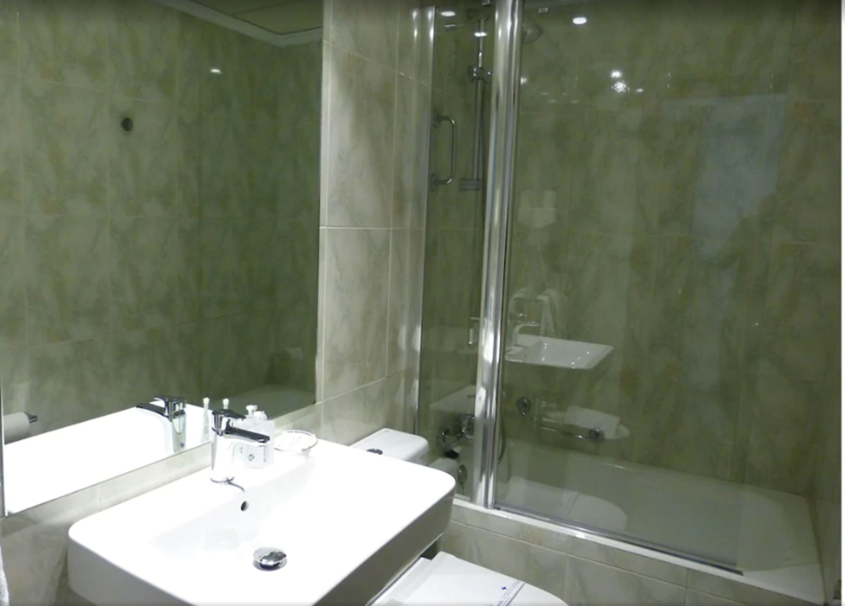 free toiletries, hair dryer, towels