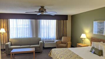 Premium bedding, pillow-top beds, desk, blackout curtains