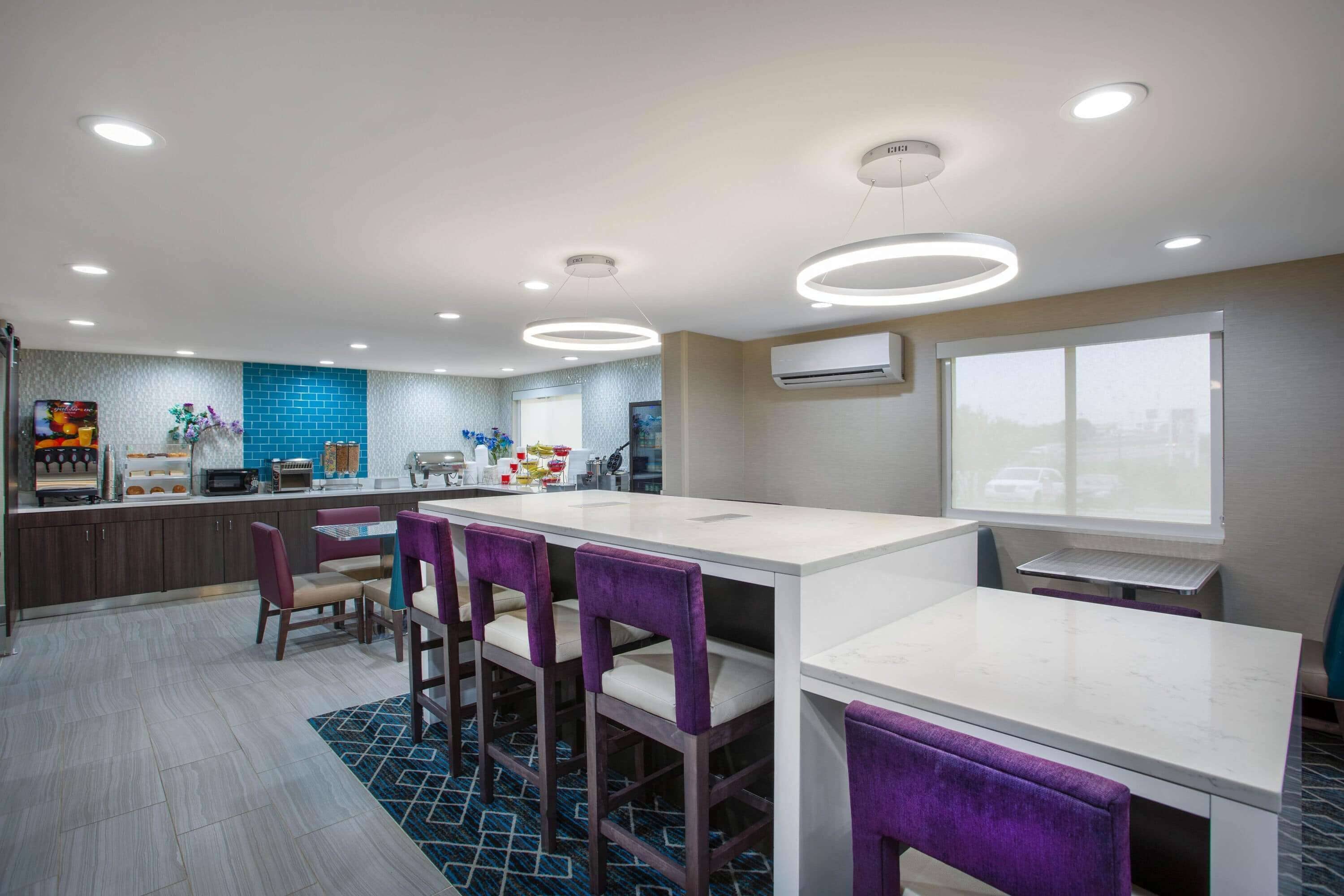 Free daily self-serve breakfast