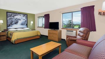 Suite, 1 King Bed | In-room safe, desk, iron/ironing board, free cribs/infant beds