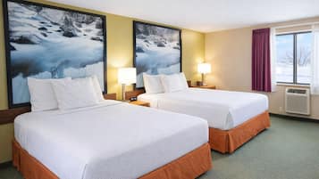 In-room safe, desk, iron/ironing board, free cribs/infant beds