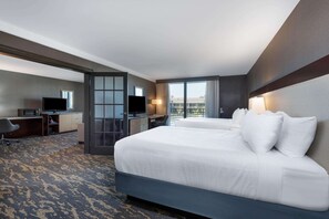 Suite, 2 Queen Beds, Non Smoking, Pool View | Premium bedding, pillowtop beds, in-room safe, desk