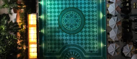 2 outdoor pools, open 8:00 AM to 7:30 PM, pool umbrellas, sun loungers