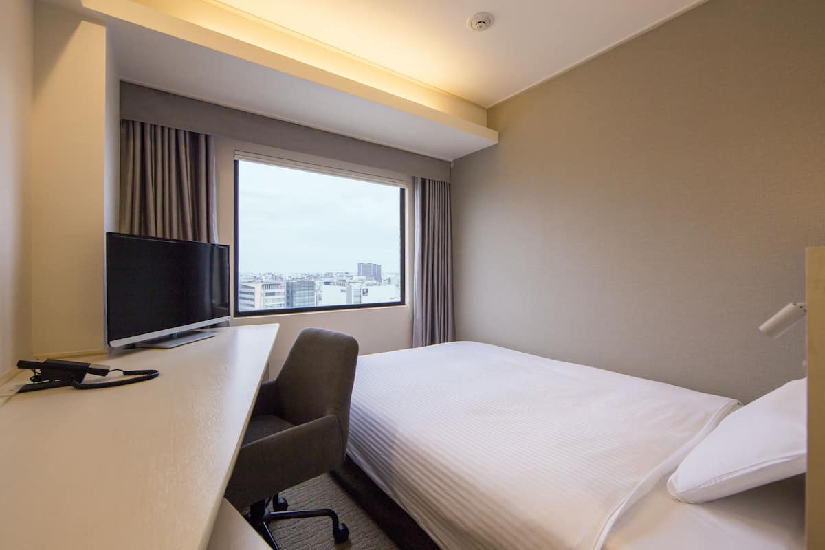 Premium bedding, minibar, desk, laptop workspace