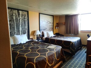 Desk, blackout drapes, free WiFi, bed sheets