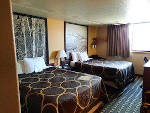 Desk, blackout drapes, free WiFi, bed sheets