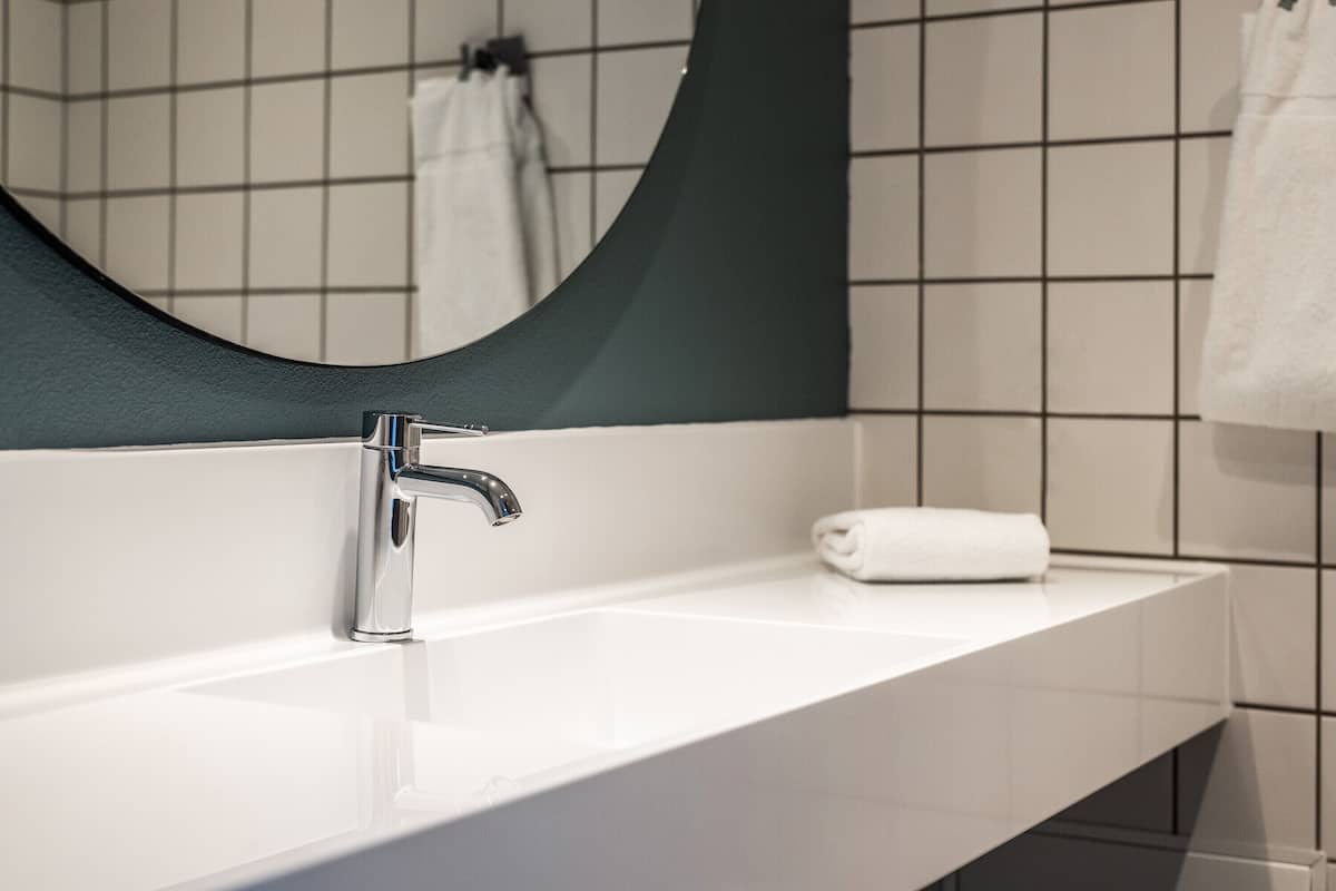 junior suite, patio | bathroom | eco-friendly toiletries, hair dryer, towels