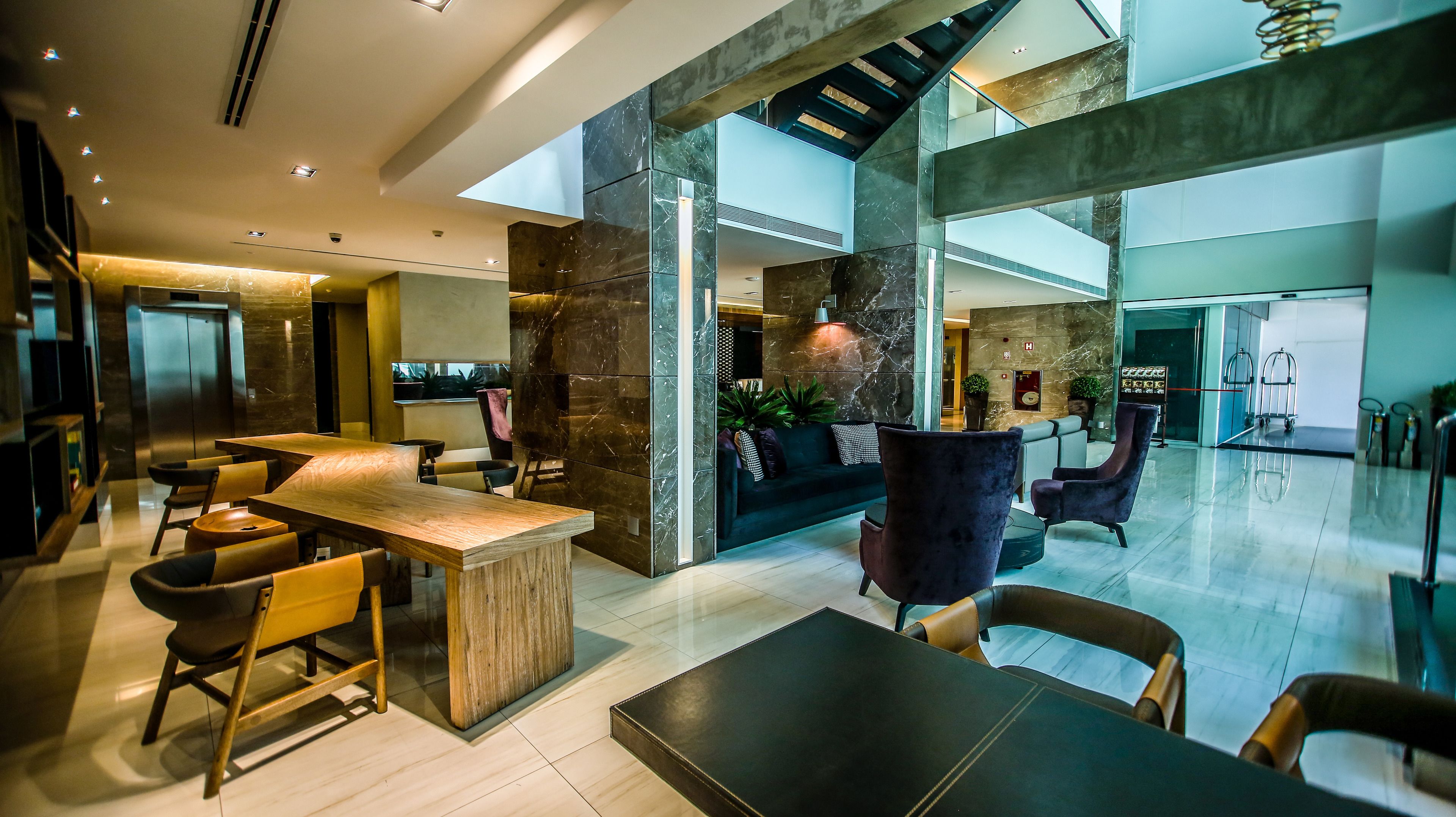 Sala de estar en el lobby