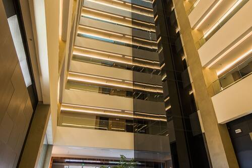 Interior entrance