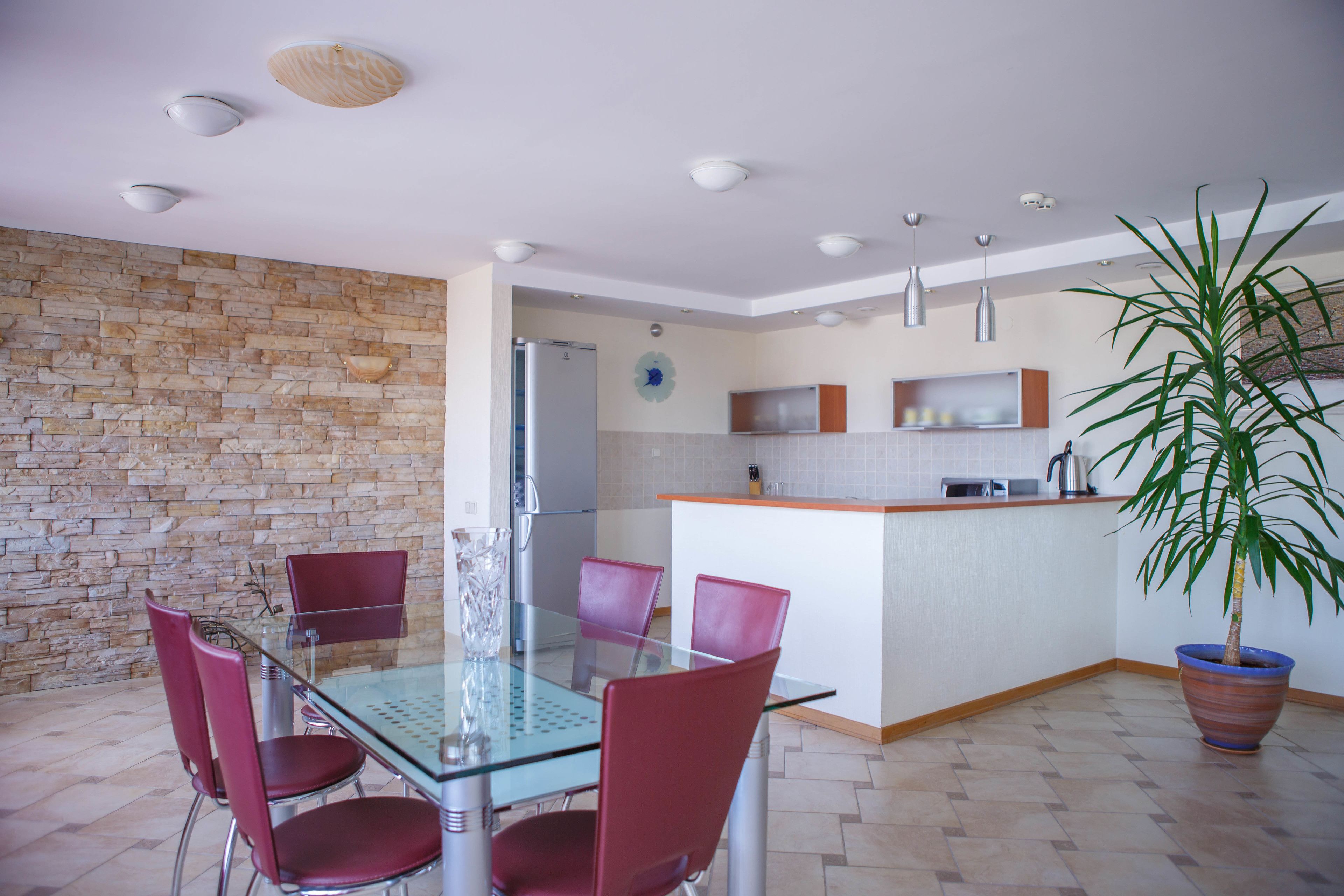 Duplex, 1 Bedroom, Sauna | Private kitchen | Fridge