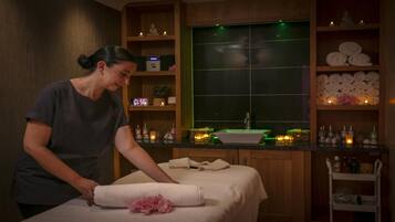 Body treatments, hot stone massages, body scrubs, facials