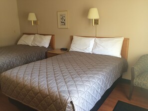 Basic Double Room, 2 Double Beds, Non Smoking | Desk, soundproofing, iron/ironing board, free WiFi