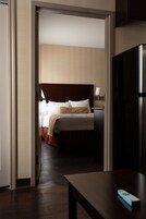 1 bedroom, desk, laptop workspace, iron/ironing board