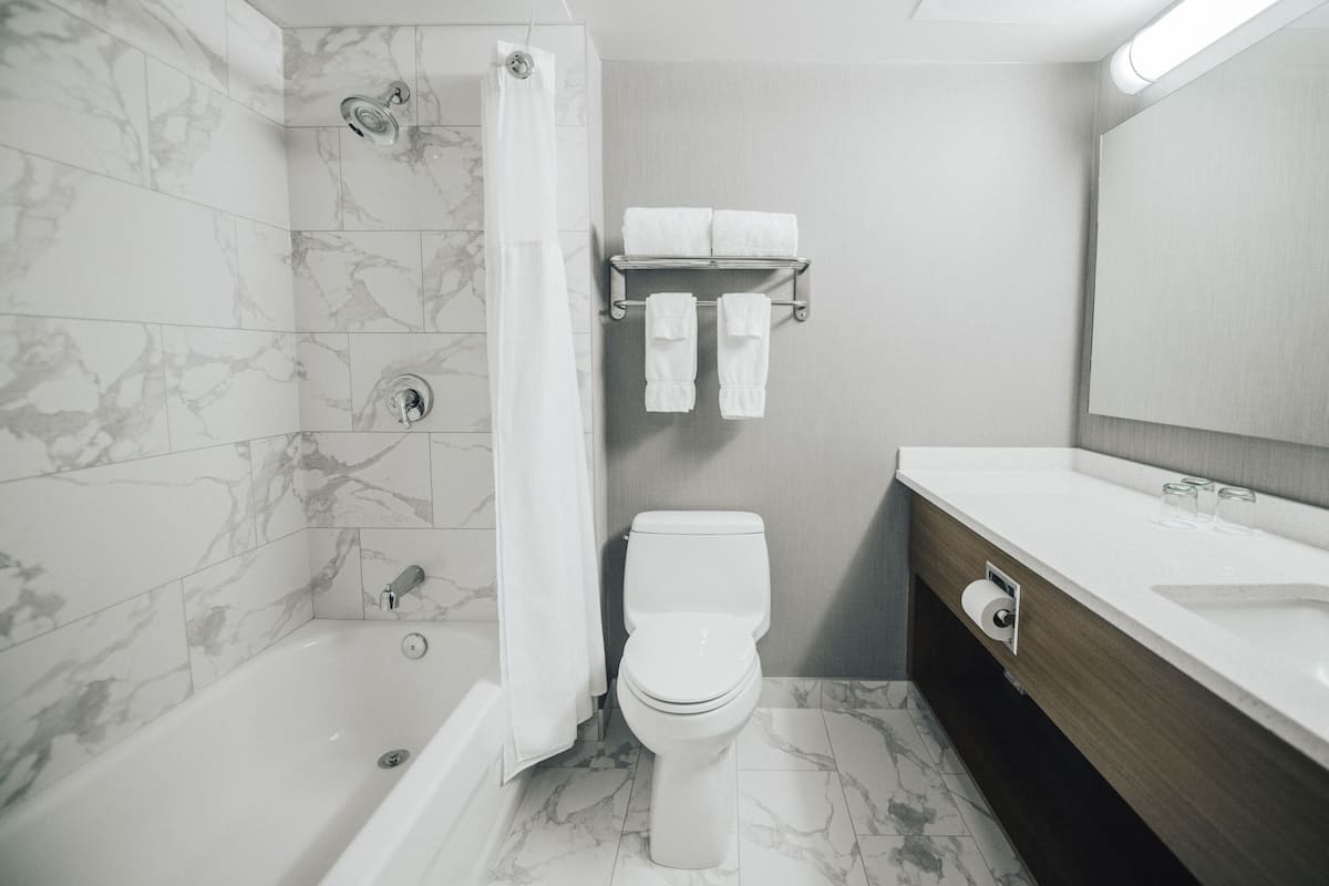 deluxe room, 1 king bed | premium bedding, pillow-top beds, in-room safe, desk