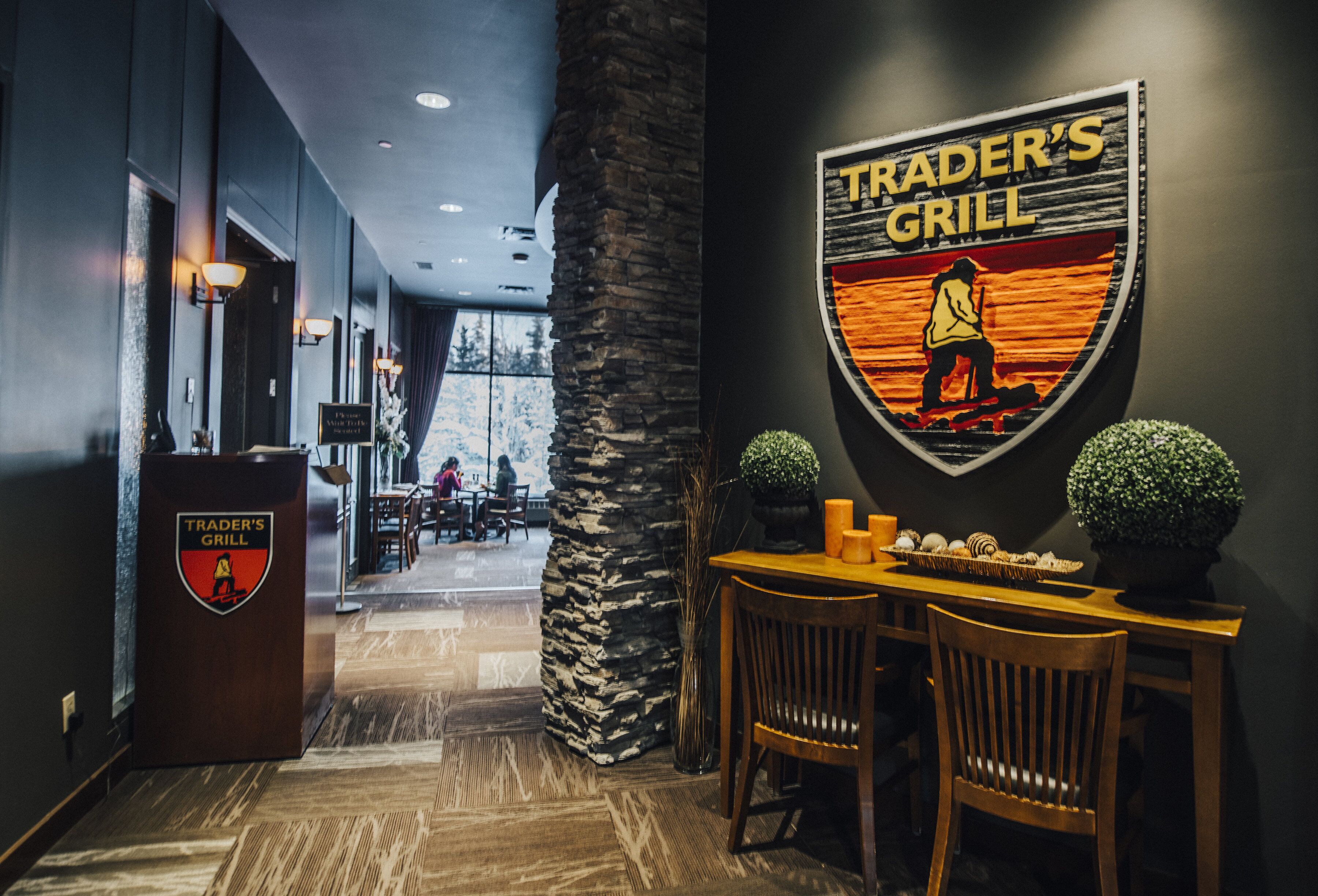 breakfast, lunch and dinner served