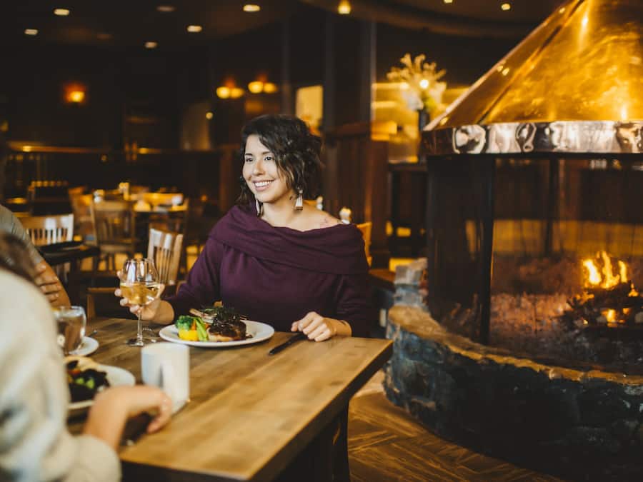 Breakfast, lunch and dinner served