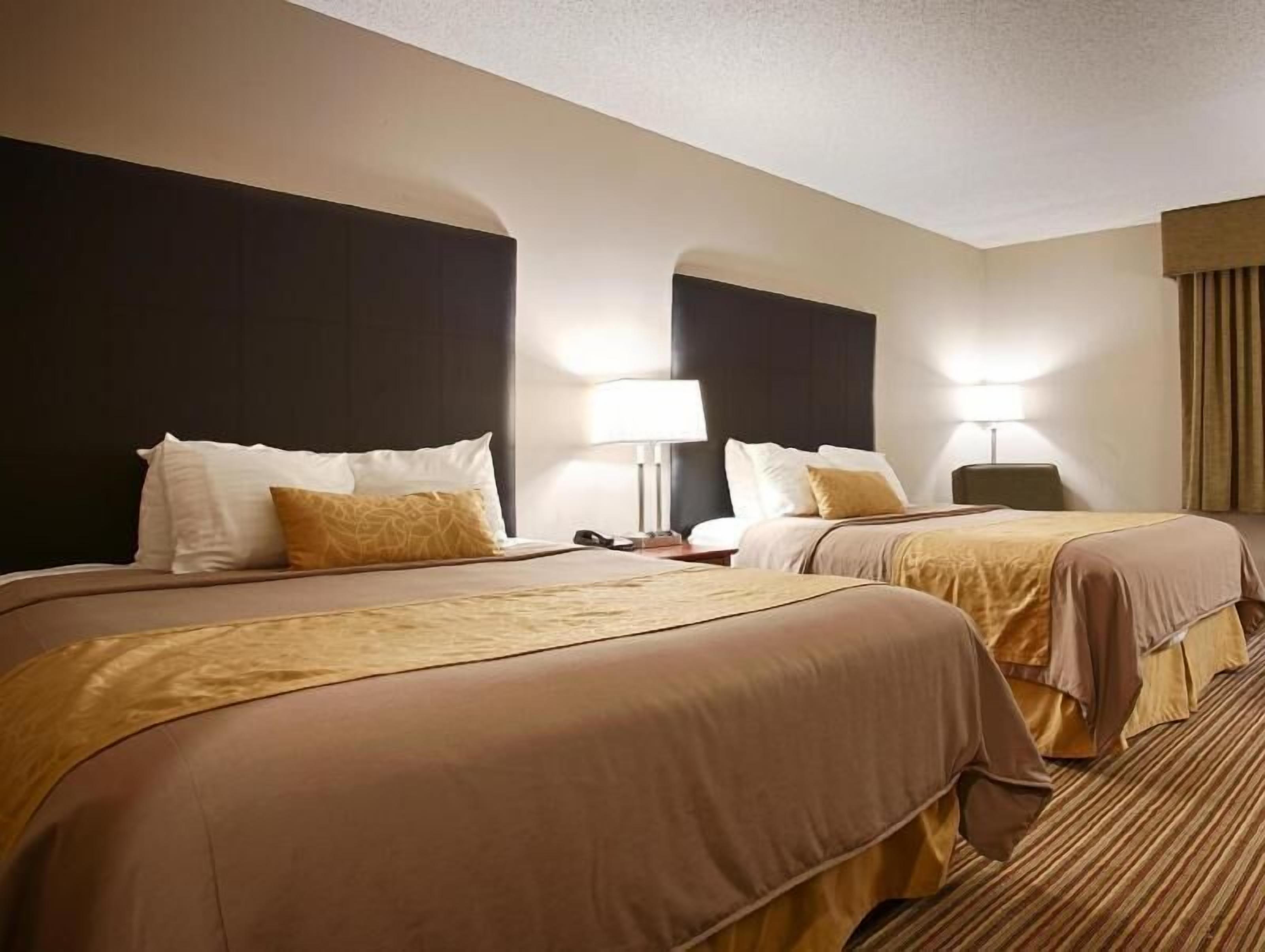 Premium bedding, pillowtop beds, in-room safe, desk