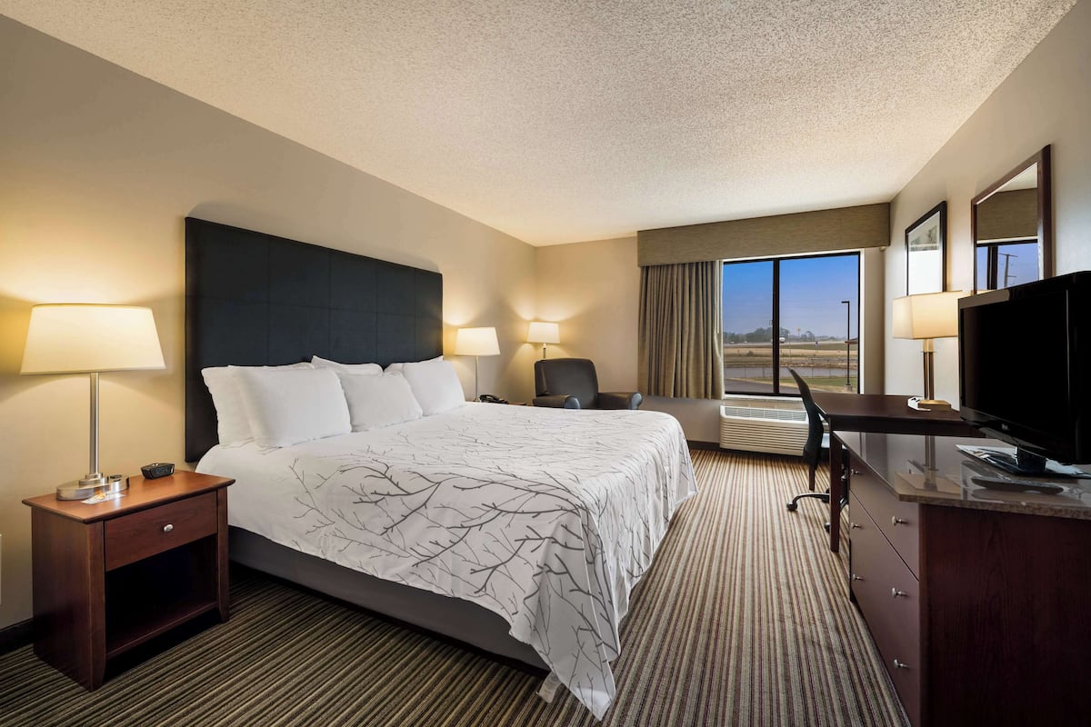 standard room, 1 king bed, accessible, non smoking | premium bedding, pillow-top beds, in-room safe, desk