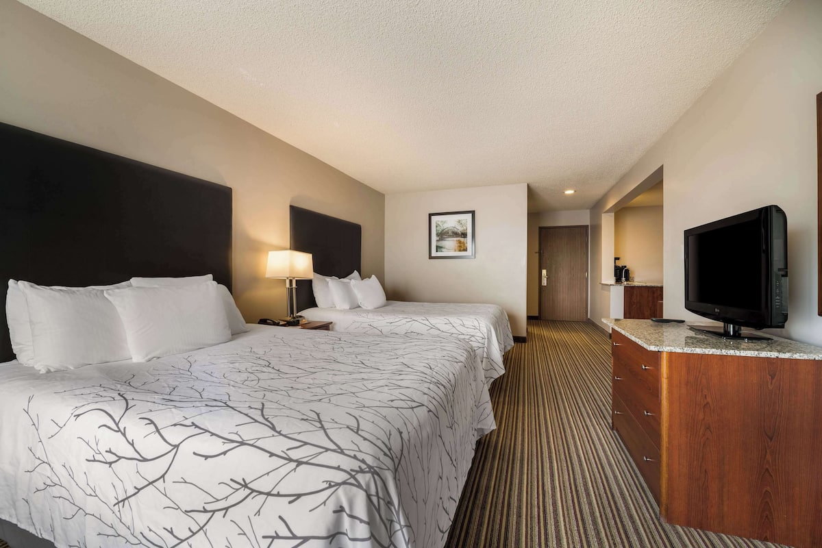 Standard Room, 2 Queen Beds, Non Smoking, Kitchenette (with Sofabed) | Premium bedding, pillowtop beds, in-room safe, desk