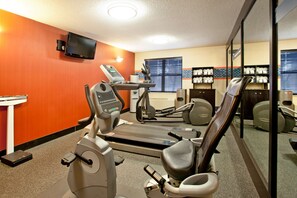 Stay active on your travels with our fully equipped fitness center, featuring treadmills, ellipticals, and stationary bikes.