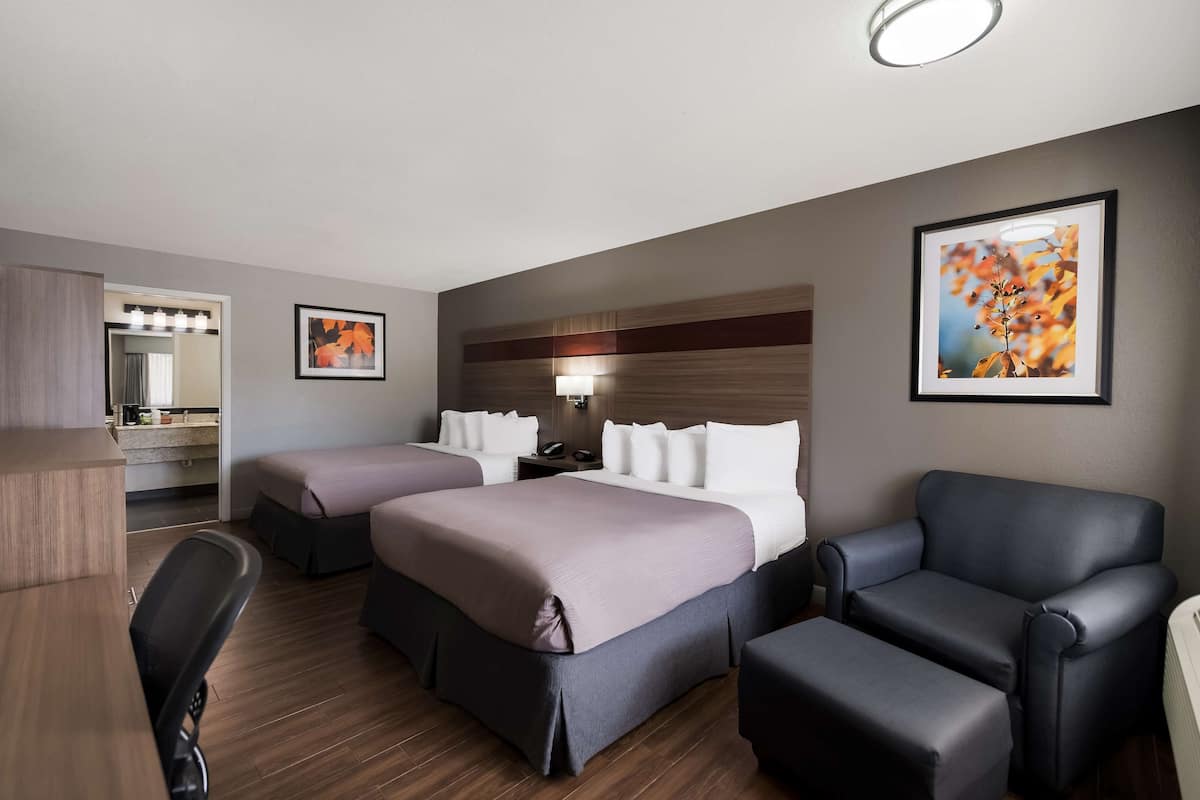 Standard Room, 2 Queen Beds, Accessible, Non Smoking | Pillow-top beds, desk, iron/ironing board, rollaway beds