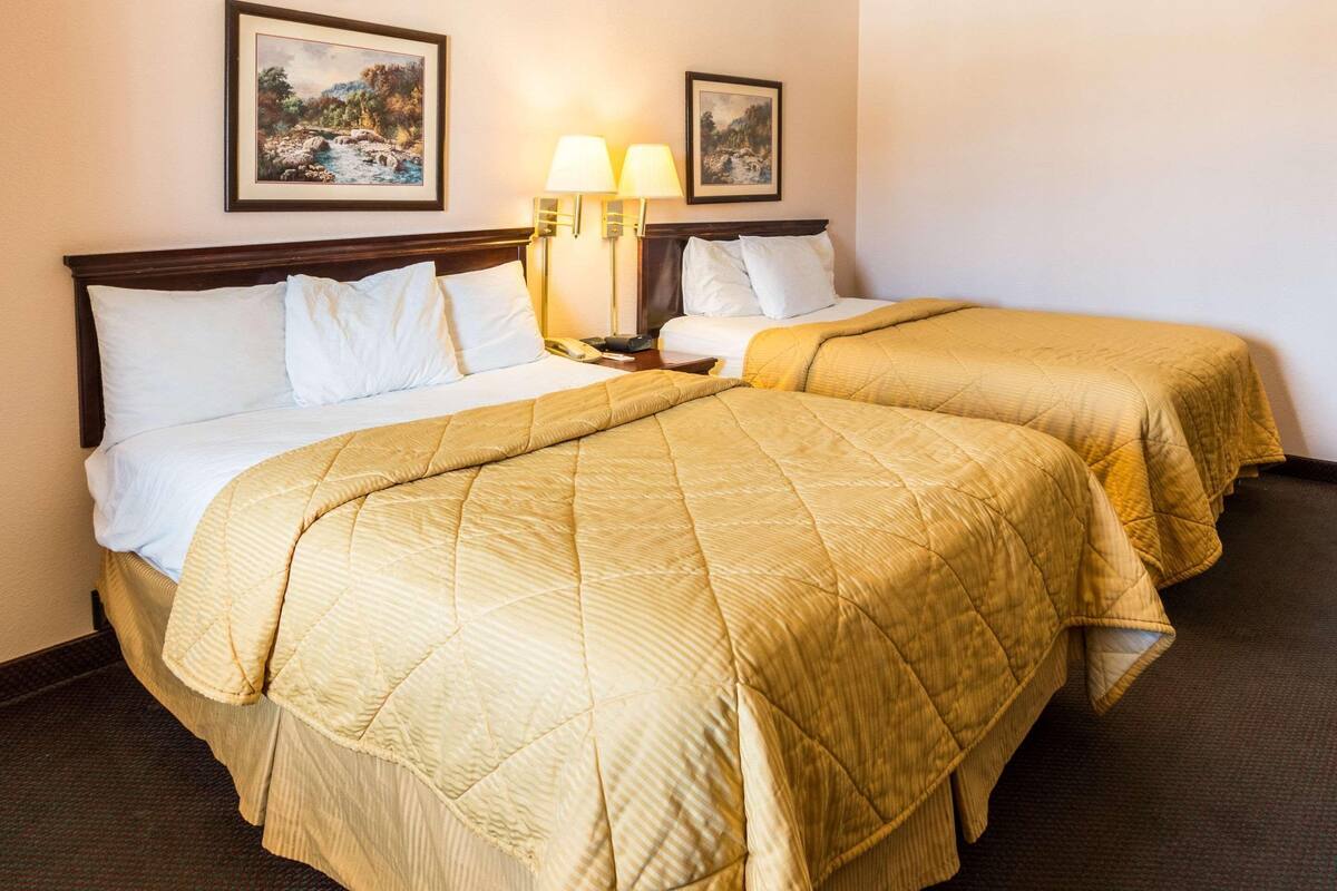 Tabla de planchar con plancha, wifi gratis y ropa de cama 