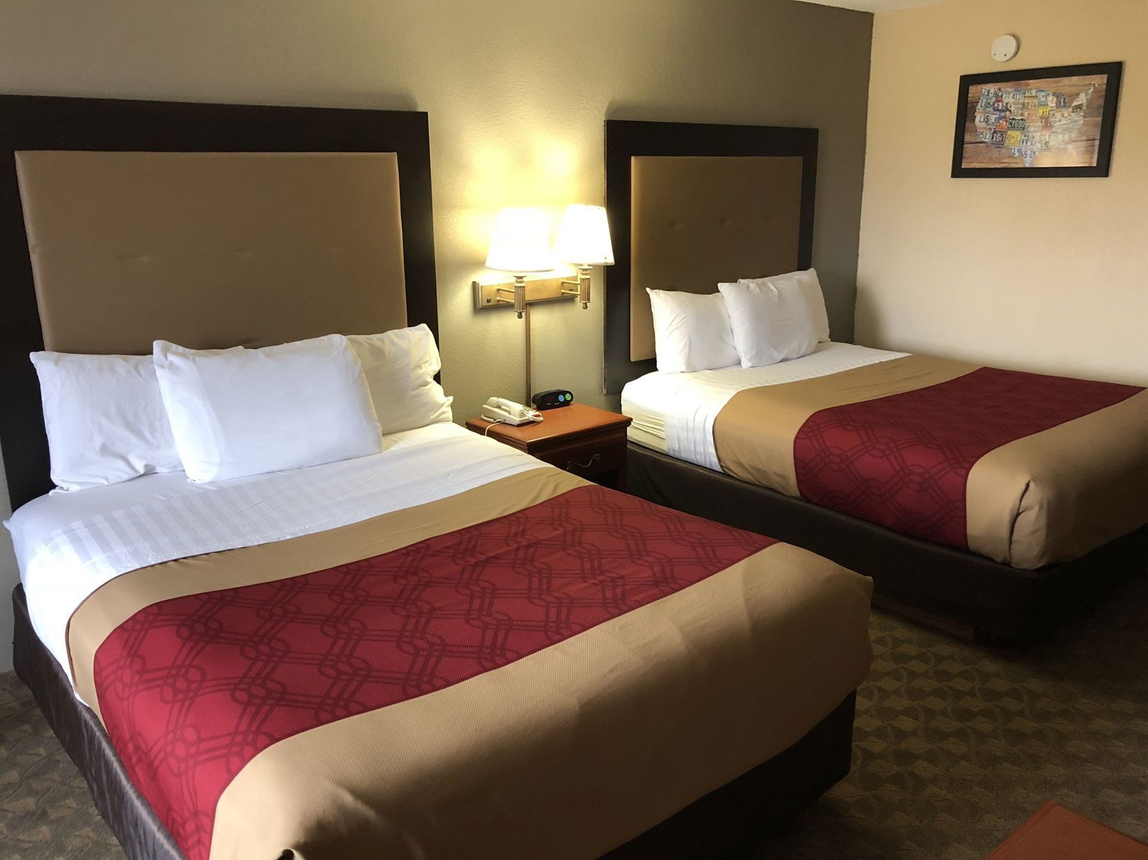 Premium bedding, pillowtop beds, iron/ironing board