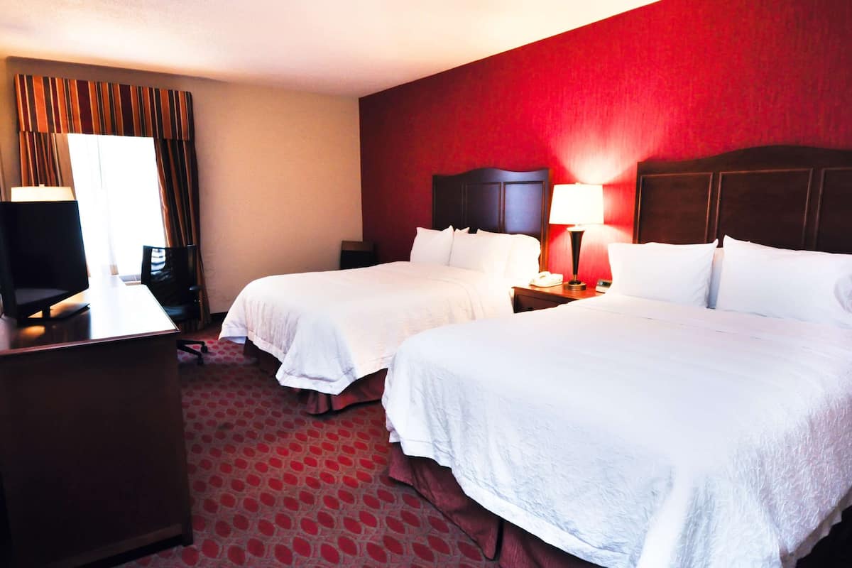 Standard Room, 2 Queen Beds | Blackout drapes, iron/ironing board, free WiFi, bed sheets