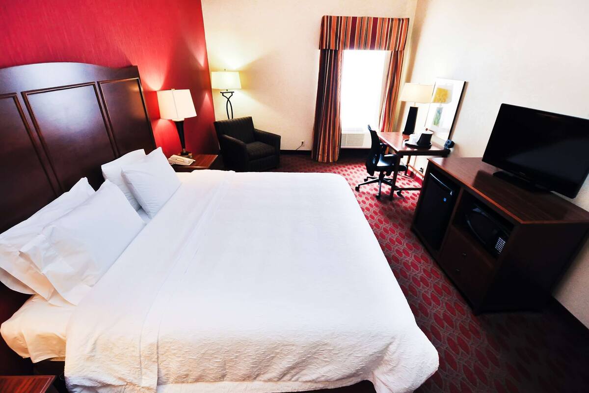 Blackout curtains, iron/ironing board, free WiFi, bed sheets