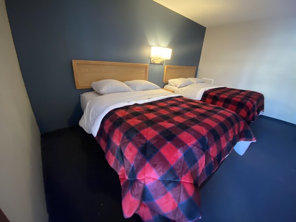 Standard Room, 2 Queen Beds | Individually decorated, individually furnished, desk, laptop workspace - Lumberjack Inn (Hayward)