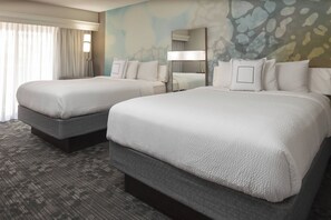 Room, 2 Queen Beds, Non Smoking | 1 bedroom, premium bedding, in-room safe, desk