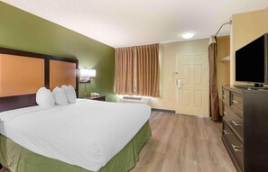 Desk, blackout curtains, iron/ironing board, free WiFi