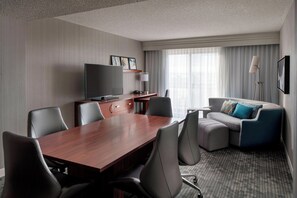 Suite, 1 Bedroom | Living area | 50-inch LCD TV with satellite channels, TV - Courtyard by Marriott Denver Airport (Denver)