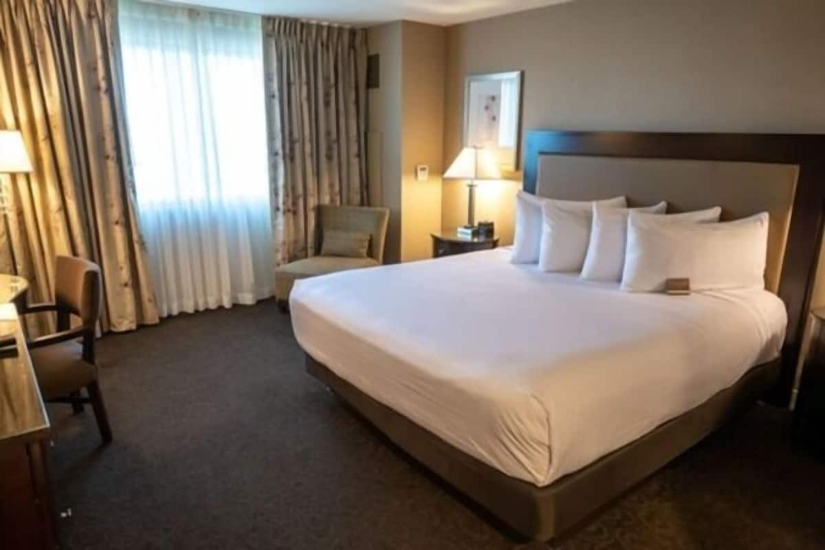 Peralatan tempat tidur premium, tilam berlapik, peti besi dalam bilik 