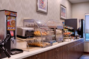 Free daily buffet breakfast