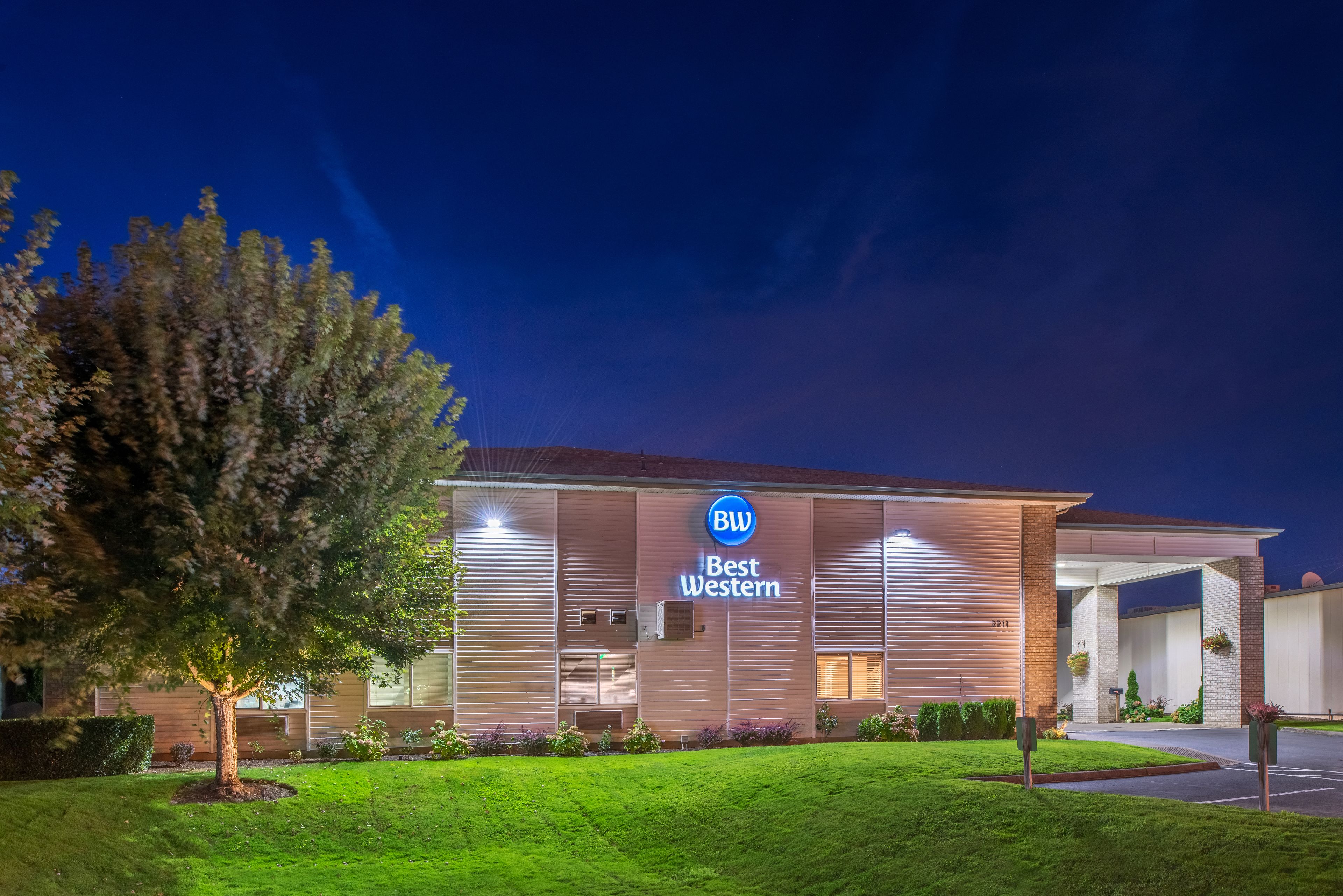 front of property – evening/night