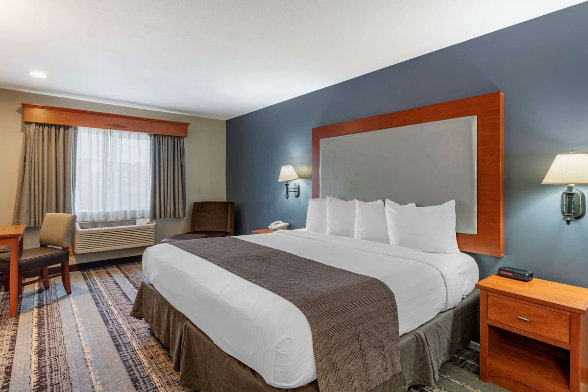 Premium bedding, pillowtop beds, desk, iron/ironing board
