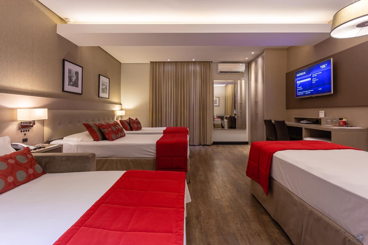 Ropa de cama de alta calidad y minibar