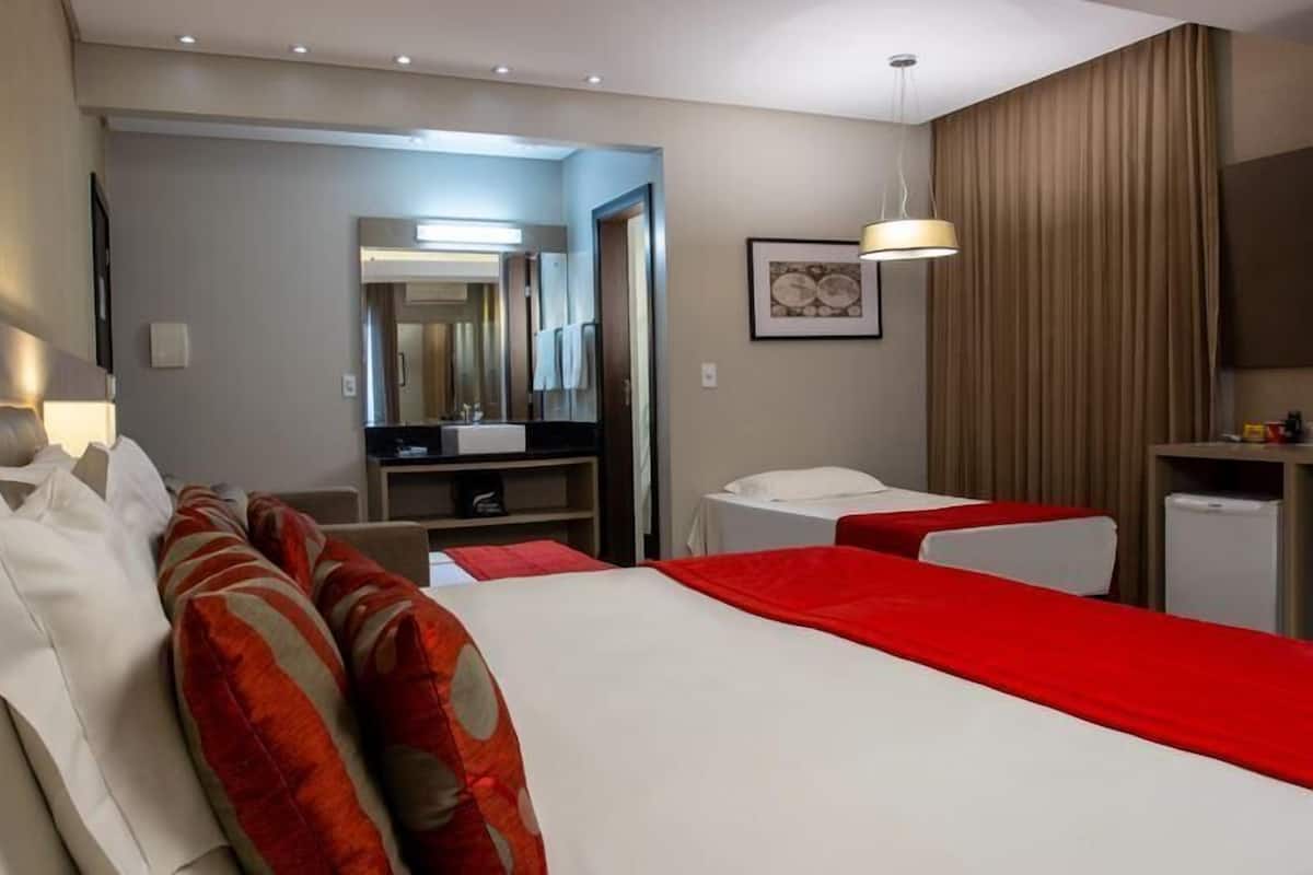 Ropa de cama de alta calidad y minibar