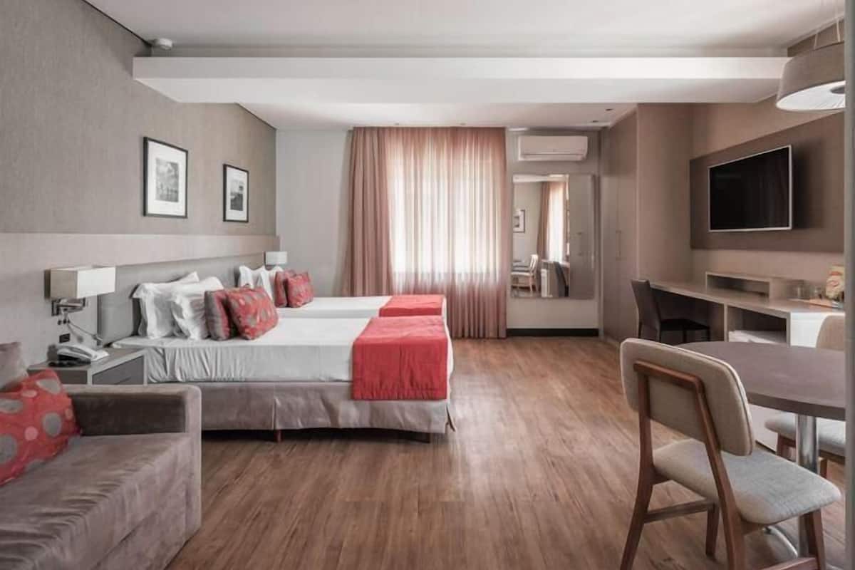 Biancheria da letto di alta qualità, minibar, una cassaforte in camera