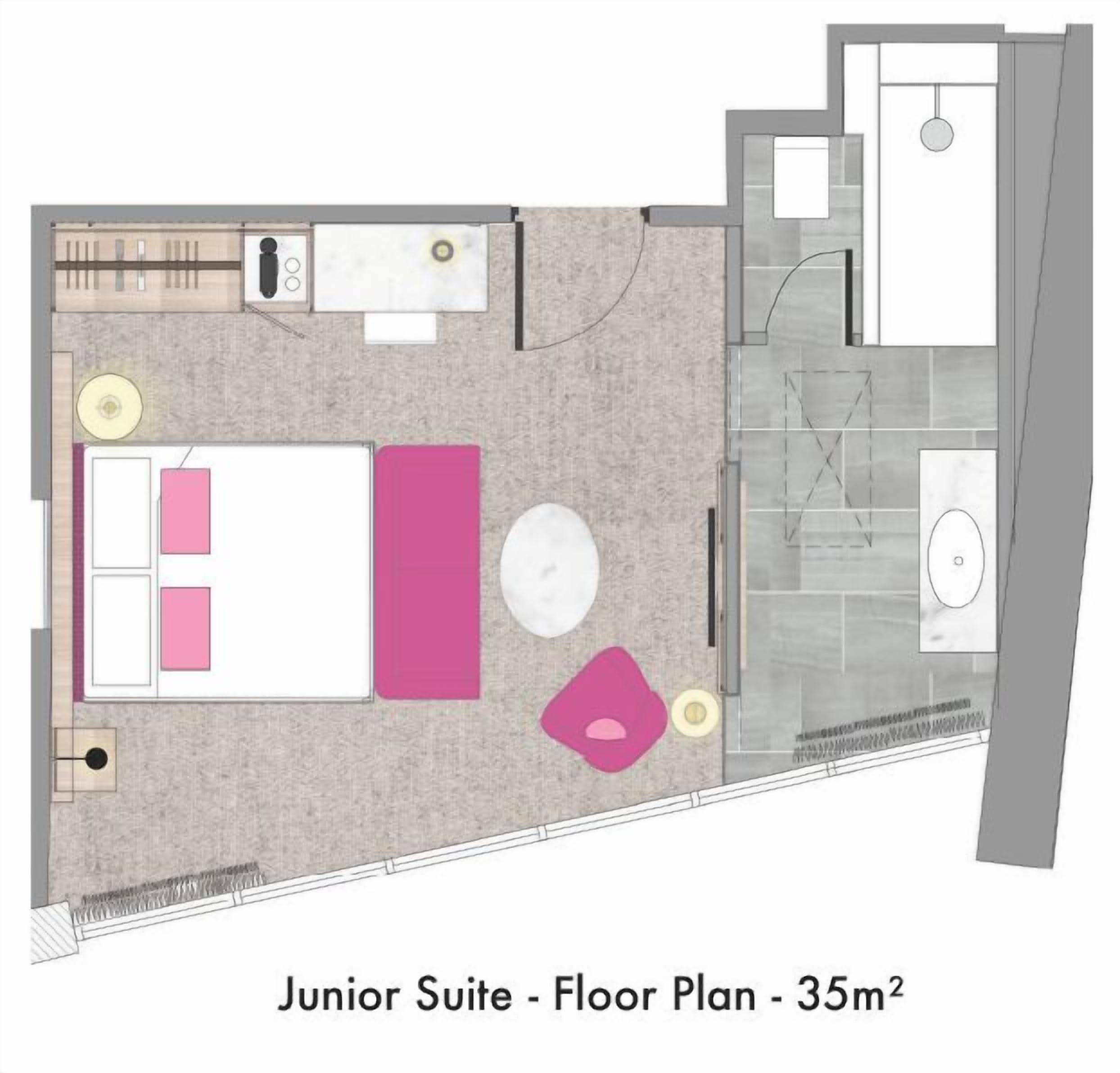 junior suite | floor plan