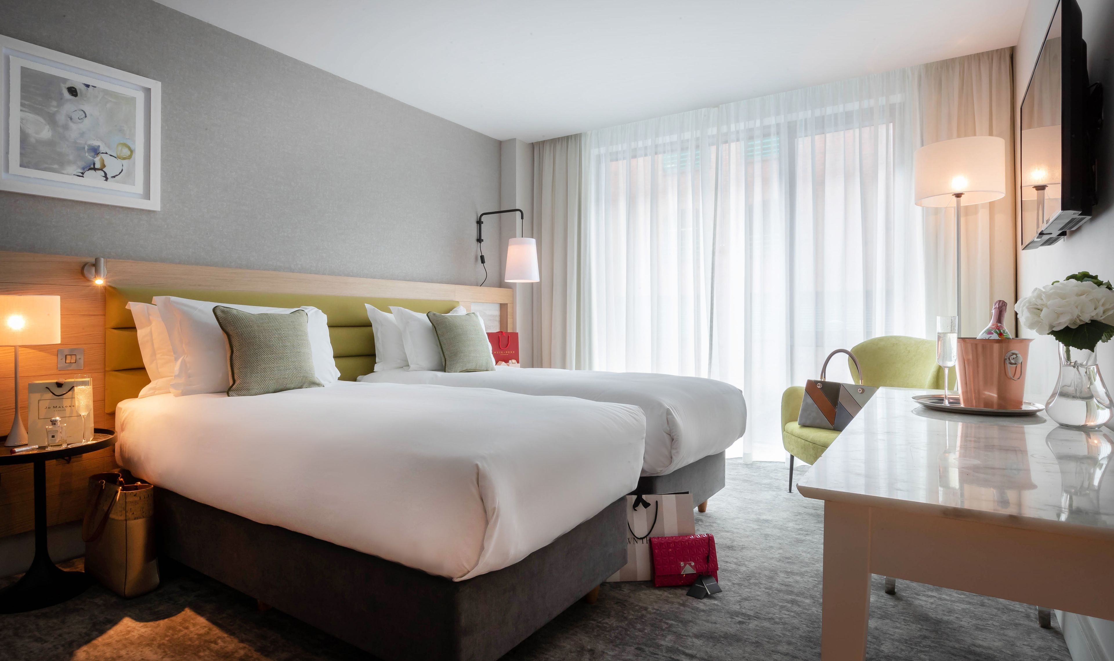 signature twin room | egyptian cotton sheets, premium bedding, minibar, in-room safe