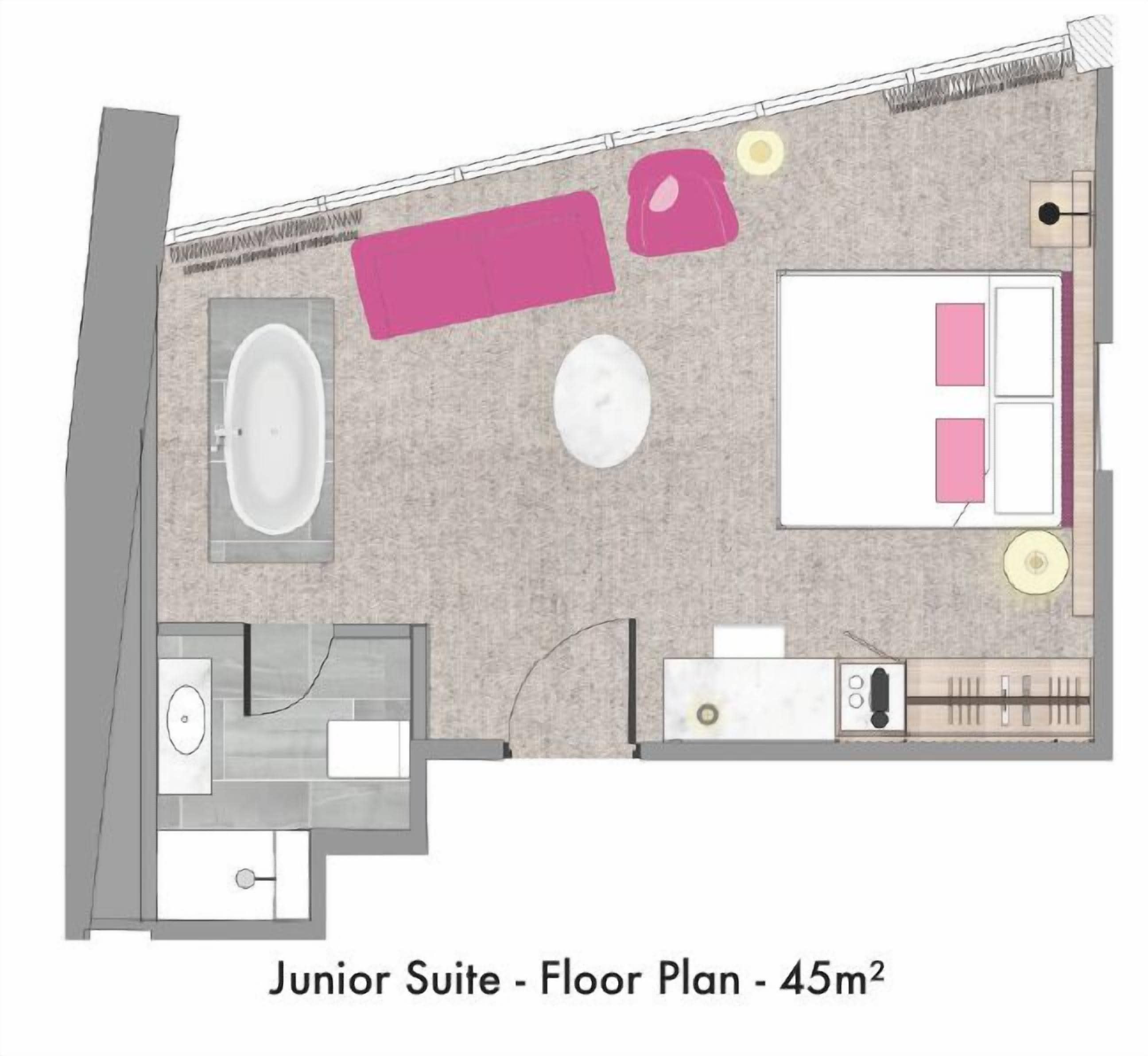 junior suite | floor plan