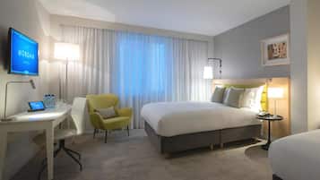 Superior Queen/King Room | Sábanas de algodón egipcio, ropa de cama de alta calidad y minibar