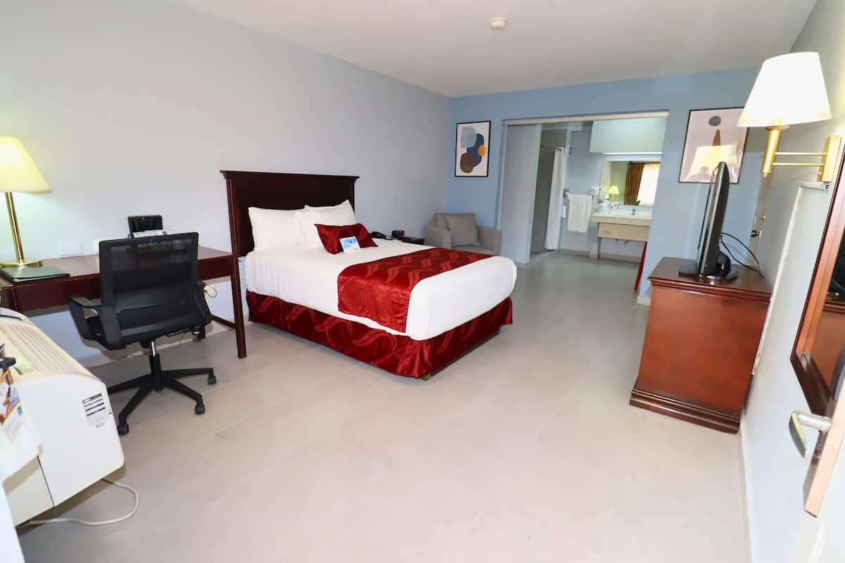 Room, 1 Double Bed, Non Smoking (Accesible) | Minibar, desk, blackout drapes, iron/ironing board