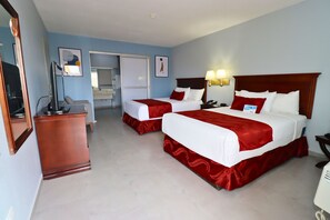 Minibar, desk, blackout drapes, iron/ironing board